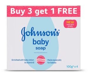 Johnsons Baby Soap (Buy 3 Get 1) 100 gm