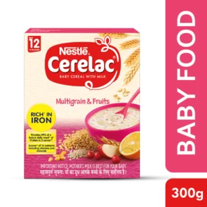 Nestle Cerelac Stage 4 (12 Months+) Powder 300 gm- Multigrain & Fruits (Refill Pack)