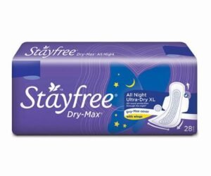 Stayfree Dry-Max All Night Ultra-Dry Wings (XL) 28s