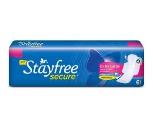 Stayfree Secure Cottony with Wings Sanitary Pads (XL) 6s